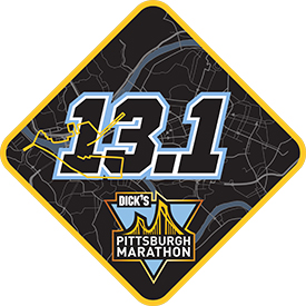 Pittsburgh Half Marathon Finisher Map Logo