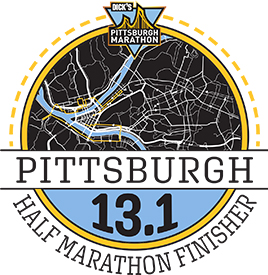 Pittsburgh Half Marathon Finisher Map Logo
