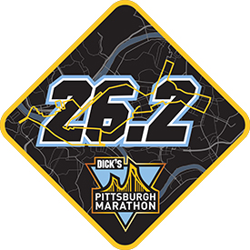 Pittsburgh Half Marathon Finisher Map Logo