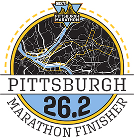 Pittsburgh Marathon Finisher Map Logo